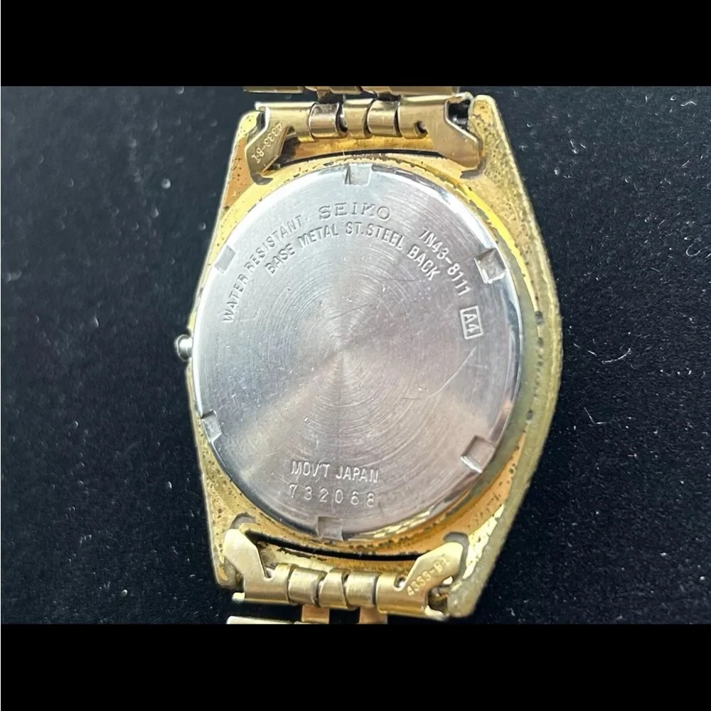 Rare Vintage Seiko SGF206 Men’s Gold Watch New Battery #32